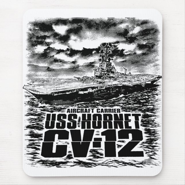 Aircraft carrier Hornet Mouse Mat (Front)