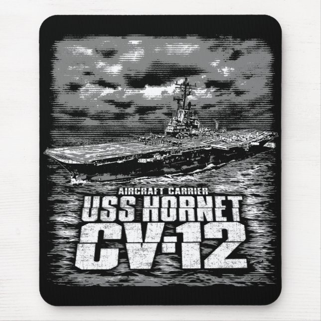 Aircraft carrier Hornet Mouse Mat (Front)