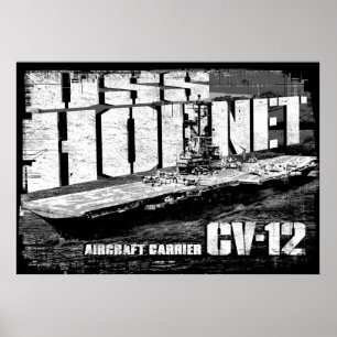 Aircraft carrier Hornet Poster