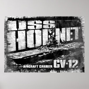 Aircraft carrier Hornet Poster