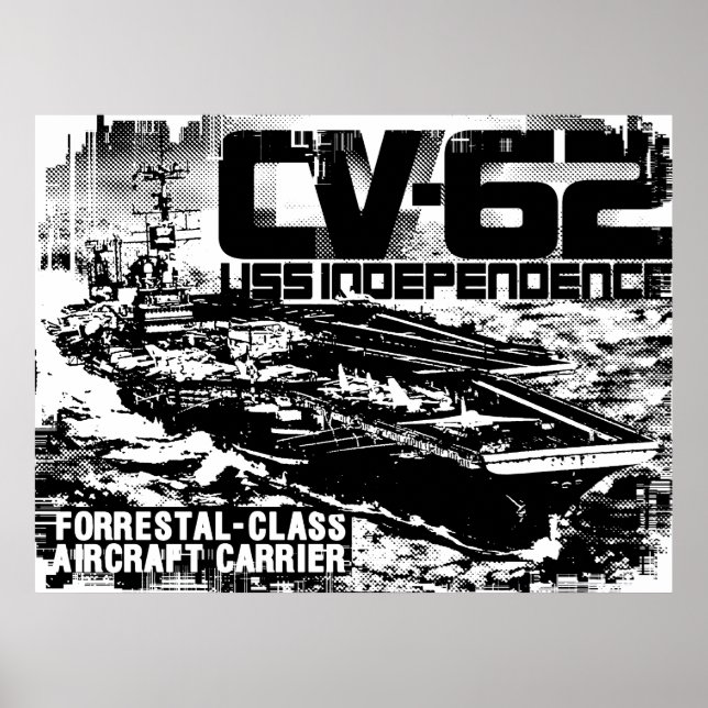 Aircraft carrier Independence Print (Front)