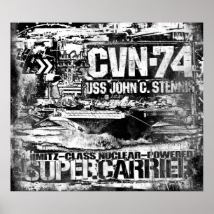 Aircraft carrier John C. Stennis Poster Poster