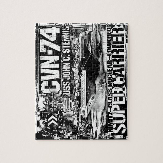 Aircraft carrier John C. Stennis Puzzle (Vertical)