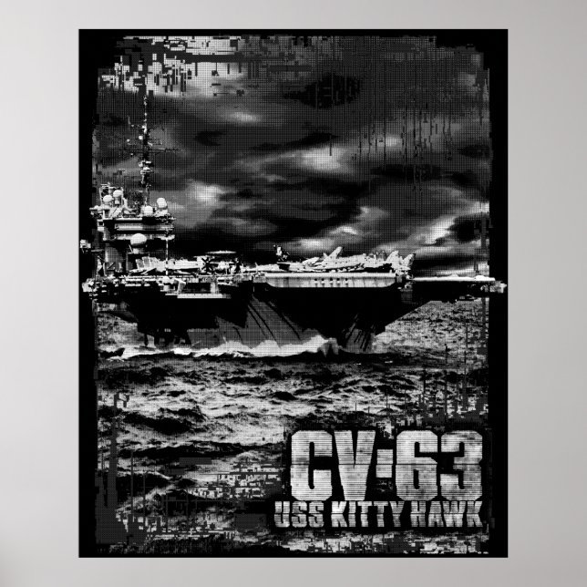 Aircraft carrier Kitty Hawk Poster (Front)