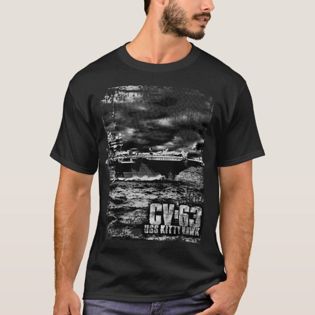 Aircraft carrier Kitty Hawk T-Shirt (Front)
