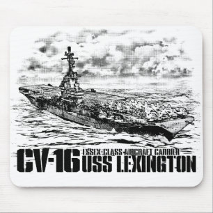 Aircraft carrier Lexington Mousepad
