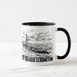 Aircraft carrier Lexington Mug
