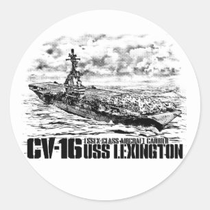 Aircraft carrier Lexington Sticker