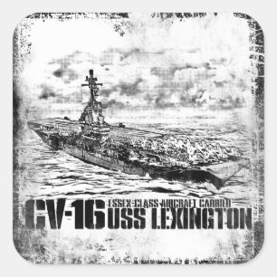 Aircraft carrier Lexington Sticker