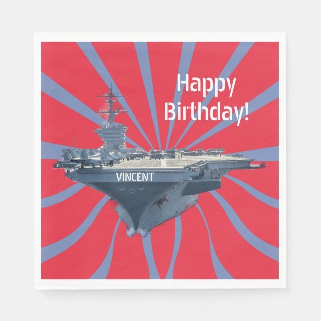 Aircraft Carrier Napkin (Front)