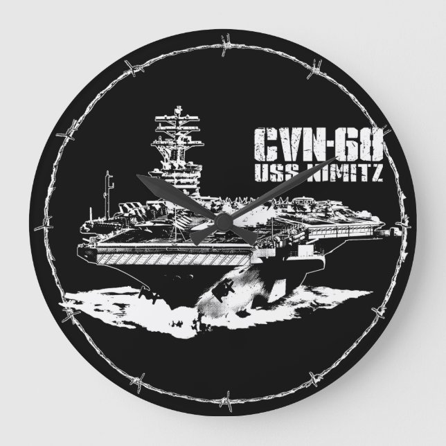 Aircraft carrier Nimitz Aif wallclock (Front)