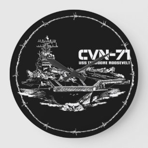 Aircraft carrier Theodore Roosevelt Aif wallclock