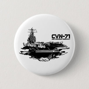 Aircraft carrier Theodore Roosevelt Button