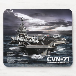 Aircraft carrier Theodore Roosevelt Mouse Pad