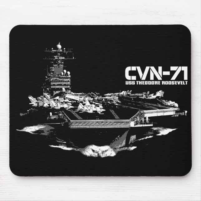Aircraft carrier Theodore Roosevelt Mousepad (Front)