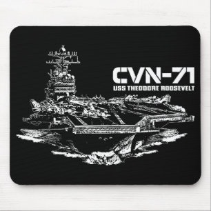 Aircraft carrier Theodore Roosevelt Mousepad
