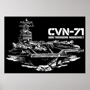 Aircraft carrier Theodore Roosevelt Print