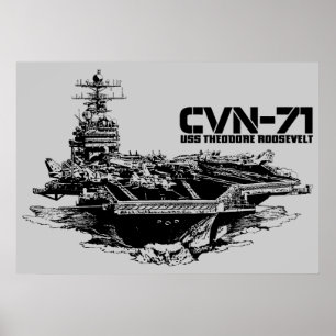 Aircraft carrier Theodore Roosevelt Print