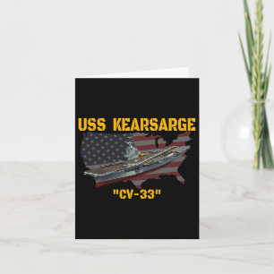 Aircraft Carrier Uss Kearsarge Cv-33 Veteran Day F Card