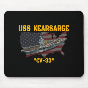 Aircraft Carrier Uss Kearsarge Cv-33 Veteran Day F Mouse Mat