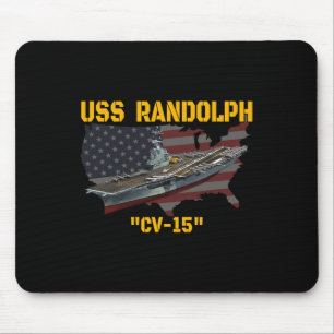 Aircraft Carrier Uss Randolph Cv-15 Veterans Day F Mouse Mat