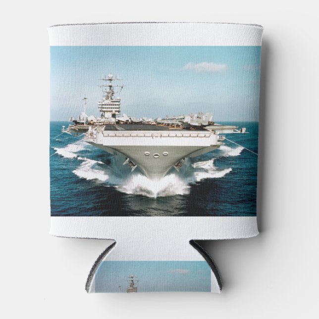 Aircraft Carrier Warship Can Cooler (Front)