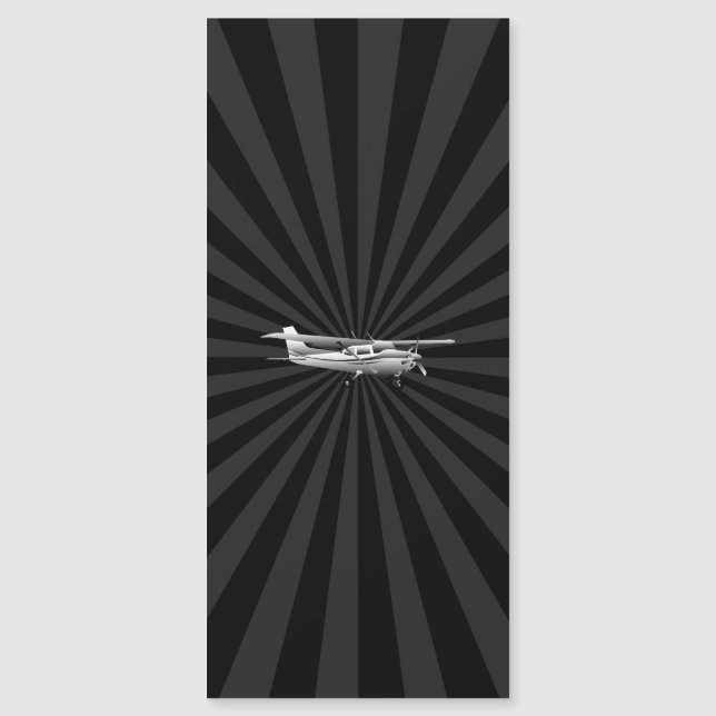 Aircraft Cessna Silhouette Flying Sunburst Decor (Front)