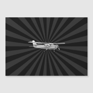 Aircraft Cessna Silhouette Flying Sunburst Decor