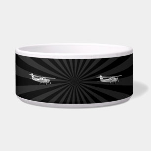 Aircraft Cessna Silhouette Flying Sunburst Decor