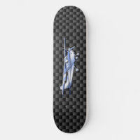 Aircraft Chrome Like Cessna Black Carbon Fiber