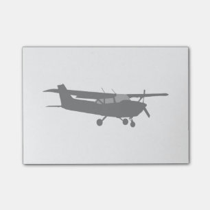 Aircraft Classic Cessna Black Silhouette Flying Post-it Notes