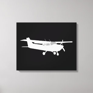 Aircraft Classic Cessna Silhouette Flying Decor