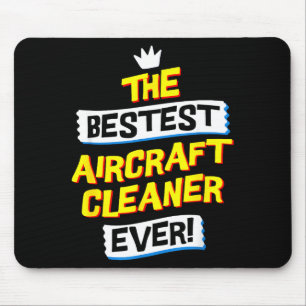 Aircraft Cleaner, Funny Job Occupation Mouse Mat
