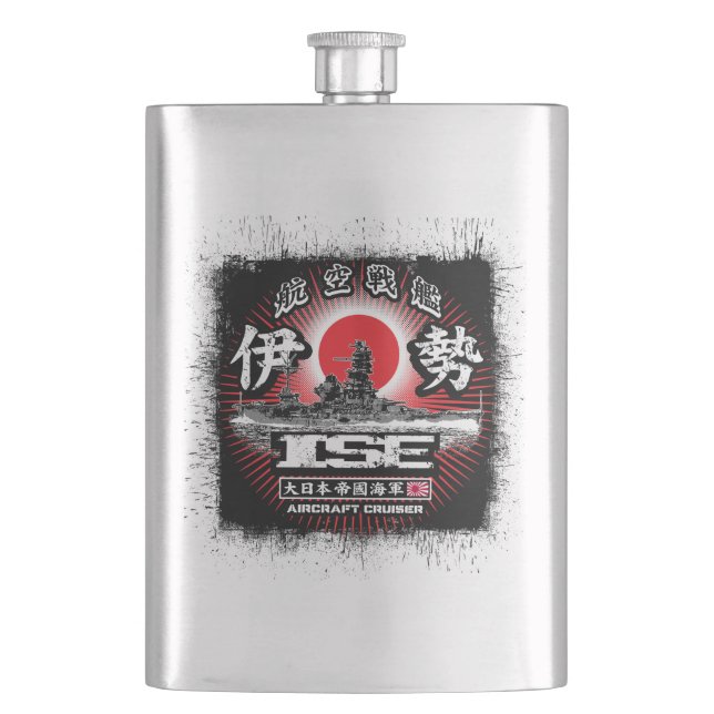 Aircraft cruiser Ise Hip Flask Classic Flask (Front)