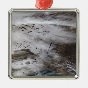 Aircraft dissipation trails metal tree decoration