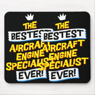 Aircraft Engine Specialist, Funny Job Occupation Mouse Mat