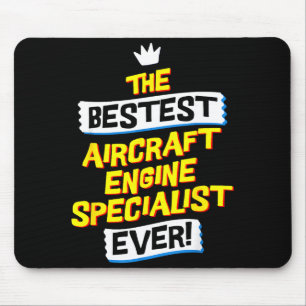 Aircraft Engine Specialist, Funny Job Occupation Mouse Mat