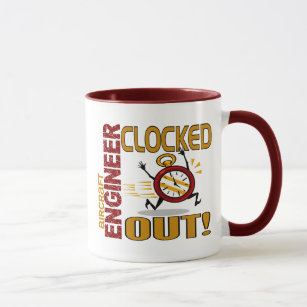 Aircraft Engineer Clocked Out Mug