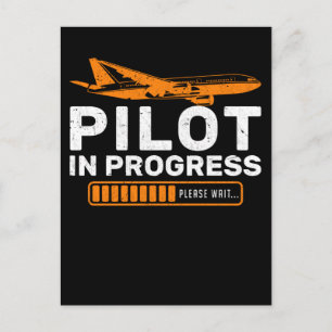 Aircraft Fun Aeroplane Funny Pilot Loading Postcard