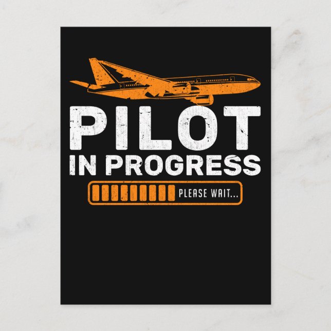 Aircraft Fun Aeroplane Funny Pilot Loading Postcard (Front)