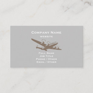 Aircraft Gray Business Card