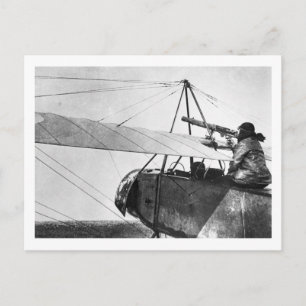 Aircraft gunner during the Battle of the Marne, 19 Postcard
