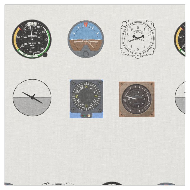 Aircraft Instrument Fabric (Close Up)