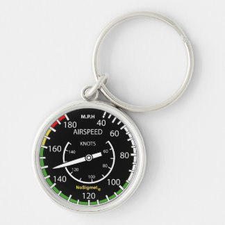 Aircraft instrument keyholder: "Anemometer" Key Ring