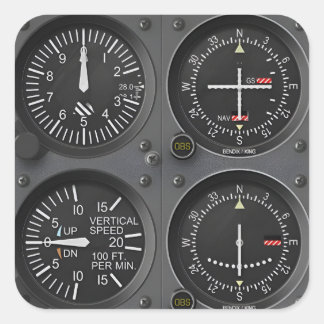 Aircraft Instruments Avionics Sticker