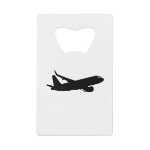 Aircraft Jet Liner Black Silhouette to customise
