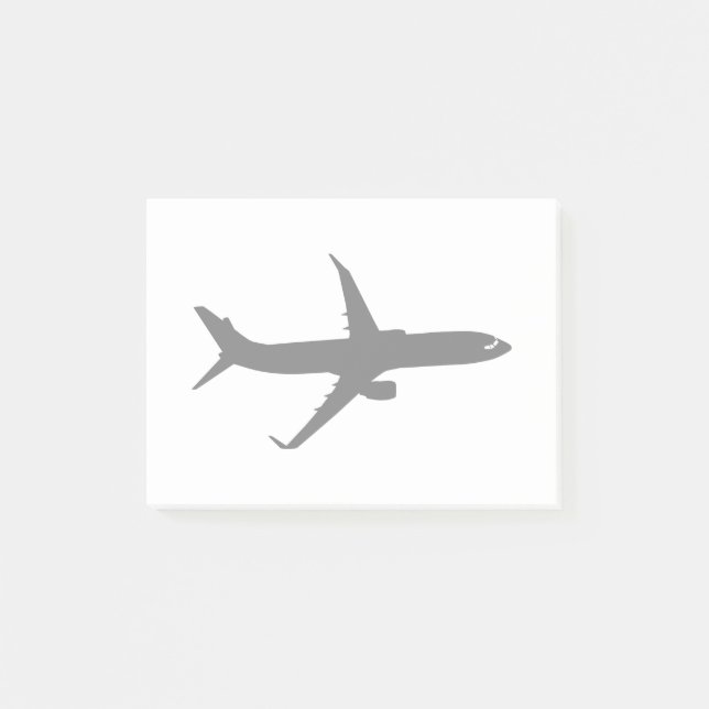 Aircraft Jetliner Black Flight Customise Colour Post-it Notes (Front)
