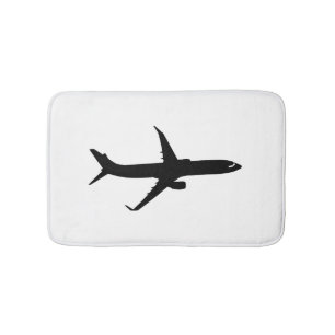 Aircraft Jetliner Shadow Flight Customise Colour Bath Mat