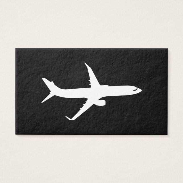Aircraft JetLiner White Silhouette Flying (Front)