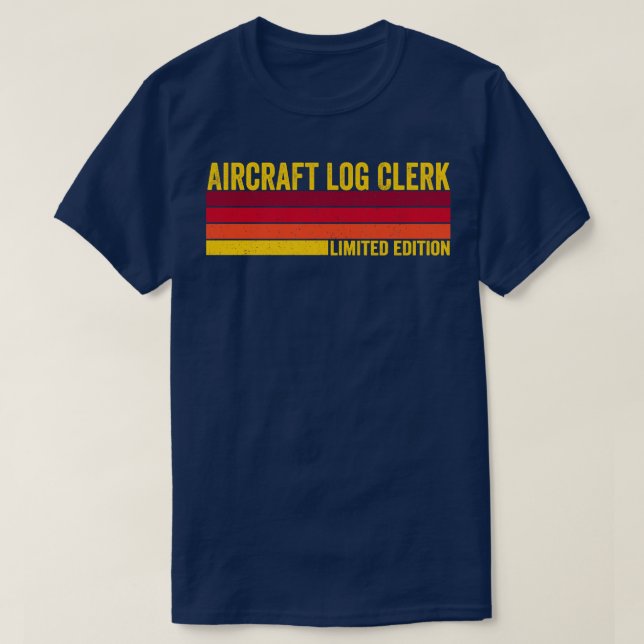 Aircraft Log Clerk T-Shirt (Design Front)
